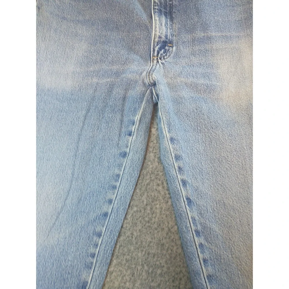 Wrangler Authentics Mens Light Wash Straight Leg Denim Jeans 34x33 96501DS Blue